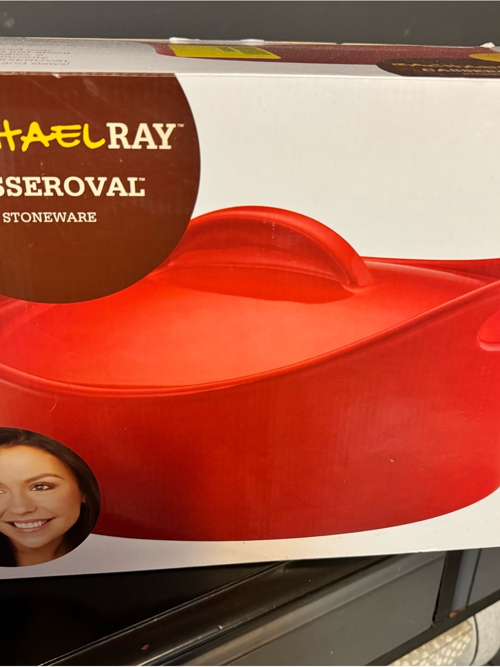 Rachael Ray Red Covered Oval Casserole Dish